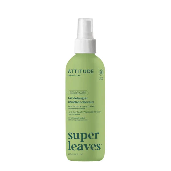 ATTITUDE Detangling Spray, EWG Verified, Vegan & Plant-Based Hair Care, Leave-In for Smooth & Manageable Hair - 8 Fl Oz