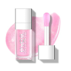 KYDA Hydrating Lip Glow Oil, Moisturizing Lip Oil Glossy Transparent Plumping Lip Gloss, Tinted Lip Oil for Lip Care and Dry Lips