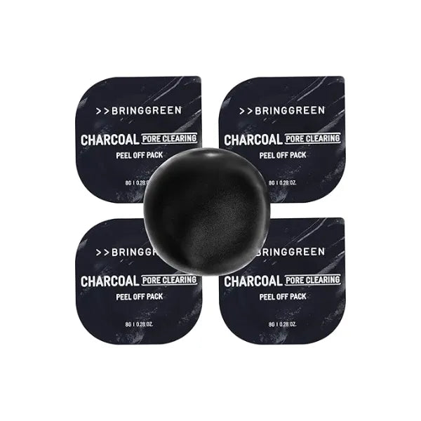 BRING GREEN Fresh Ball Pack Collection Charcoal Peel Off, Tea Tree Sleeping Pack & Wash-Off Masks with Artemisia, Oat Yogurt, Potato & Black Sugar for Pore Care, Calming & Hydration