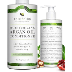 Tree to Tub Hair Conditioner – Hydrating, Volumizing & Thickening Sulfate-Free Conditioner for Women & Men | Organic Argan & Coconut Oils, Biotin, Collagen, Caffeine & Natural Botanical Extracts