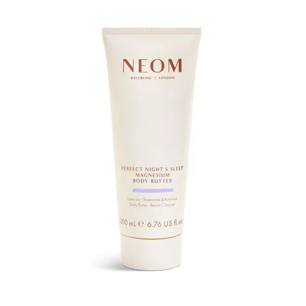 NEOM Luxury Magnesium Body Butter – 100% Natural Essential Oil Body Cream for Sleep & Energy (200ml)