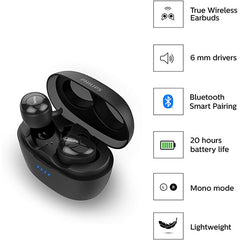 Philips UpBeat True Wireless In-ear Headphones Black
