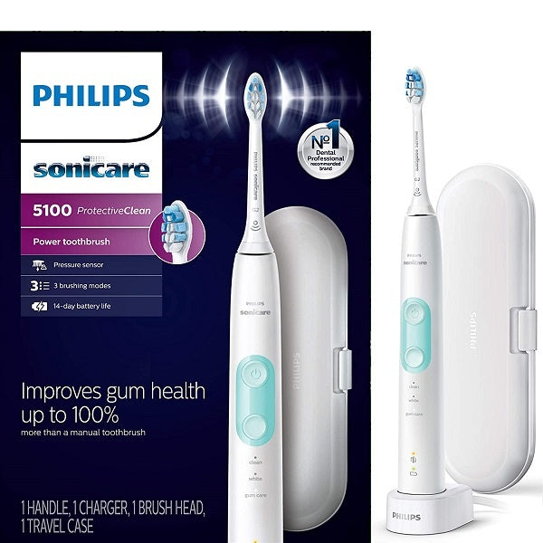Philips Sonicare Toothbrush ProtectiveClean 5100 (HX6857/11EAS) White / Mint