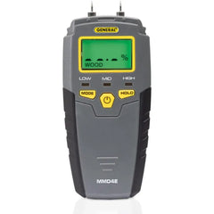 General Tools MMD4E Digital Moisture Meter, Water Leak Detector, Moisture Tester, Backlit LCD Display With Audible and Visual High Medium Low Moisture Content Alerts