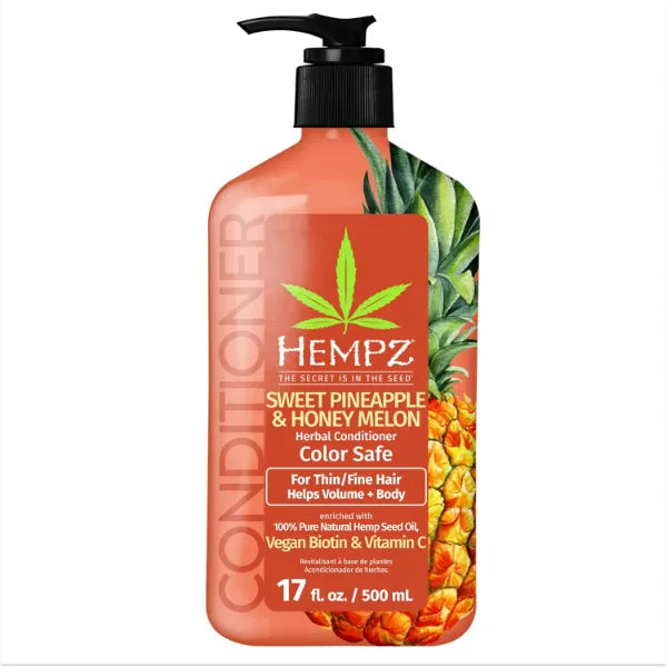 Hempz Biotin Hair Growth & Strengthening Conditioner for Damaged & Color Treated Hair – 17 fl oz