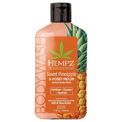 Hempz Triple Moisture Body Wash  - Hydrating for Sensitive Skin, Scented, Exfoliating with Shea Butter, Pure Hemp Seed Oil, and Algae for Sensitive Skin - 17 fl oz