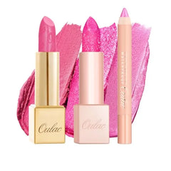 Oulac Lipstick for Women with Metallic 3D Shine Lightweight Hydrating Formula, High Impact Lip Color, Vegan Beauty, Full Coverage Lip Makeup