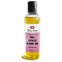 Bliss Kiss Simply Pure Hydrating Nail & Cuticle Oil 4 oz – Jojoba & Vitamin E Body Oil for Dry Skin, Hands, Feet & Elbows – Strengthens Nails, Softens Cuticles