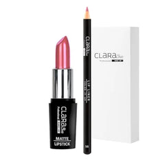 Claraline Lip Kit, Matte Lipstick & Lip Liner