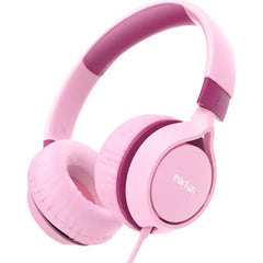 EarFun S1 Kids Headphones, Foldable Wired Headphones for Kids, 85dB Volume Limit, Stereo Sound, Adjustable Headband, Portable Lightweight On-Ear Headphone
