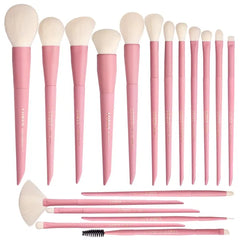 LORYP Makeup Brushes Set Labeled 18 Piece Face and Eye Brush Set Ultra soft hair Foundation, Concealer, Blush, Contour, Blending, Eyeshadow Brush kit