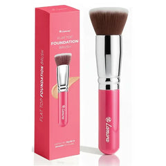 Lamora Makeup Brush Foundation Kabuki Flat Top Face Brush for Liquid, Cream, and Powder Cosmetics Full Coverage Blending, Buffing, Stippling, Contouring
