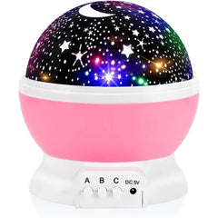 RICTLY Night Light for Kids, Kids Night Light Nebula 360 Degree Rotation 4 LED Bulbs 12 Light Color Star Projector Changing with USB Cable, Romantic Gifts for Men Women Children