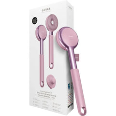 GESKE LED Sonic Full Body Brush 9 in 1 Body Cleansing Brush & Intensive Exfoliator with LED with SmartSonic Pulsations Expert Deep Cleansing & Massage Rough Skin Remover Adjustable Handle