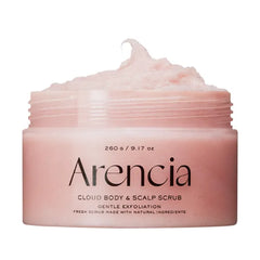 Arencia Fresh Cloud Sea Salt Body & Scalp Scrub - Gentle Exfoliation for Softer, Refreshed Skin and Scalp, Korean Skin Care
