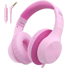 EarFun K3 Kids Headphones, USB Type C Over Ear Headphones for Kids, Volume Limit, HD Stereo Sound, Comfortable Fit, Foldable Wired Headphone
