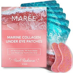 MAREE Eye Gels Pads Under Eye Patches for Puffy Eyes and Dark Circles with Collagen & Hyaluronic Acid Anti Wrinkles Under Eye Masks Skincare Treatment for Puffiness & Bags Parches Para Ojeras