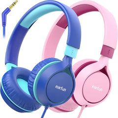 EarFun S1 Kids Headphones, Foldable Wired Headphones for Kids, 85dB Volume Limit, Stereo Sound, Adjustable Headband, Portable Lightweight On-Ear Headphone