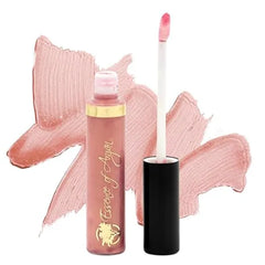 Essence Of Argan Lip Gloss with Moroccan Argan Oil to Moisturize and Plump your Lips – Lip Care to Eliminate Dryness - Cherry Rose Matte Effect 0.25oz
