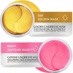 Enaskin Naturals Under Eye Patches Kit 120 Pcs, Eye Mask for Dark Circles, Puffiness and Wrinkles - Day & Night Skin Treatment Pads