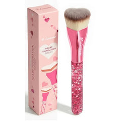 Lamora Makeup Brush Foundation Kabuki Flat Top Face Brush for Liquid, Cream, and Powder Cosmetics Full Coverage Blending, Buffing, Stippling, Contouring