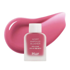 House of Hur Moist Ampoule Blusher with 50% Moisture Essence | Hydrating & Long-Lasting Blush | 0.33 fl. oz - 9 Shades