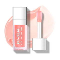 KYDA Hydrating Lip Glow Oil, Moisturizing Lip Oil Glossy Transparent Plumping Lip Gloss, Tinted Lip Oil for Lip Care and Dry Lips