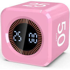 COWVTUJ Pomodoro Timer Cube – Visual Flip Productivity Timer with Presets, Silent & Sound Mode for Study, Work, Kids & ADHD Support