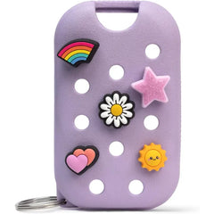 Touchland x Crocs Limited Edition Mist Case, Stylish Hand Sanitizer Spray Accessory, with 5 JibbitzTM Charms and Keyring