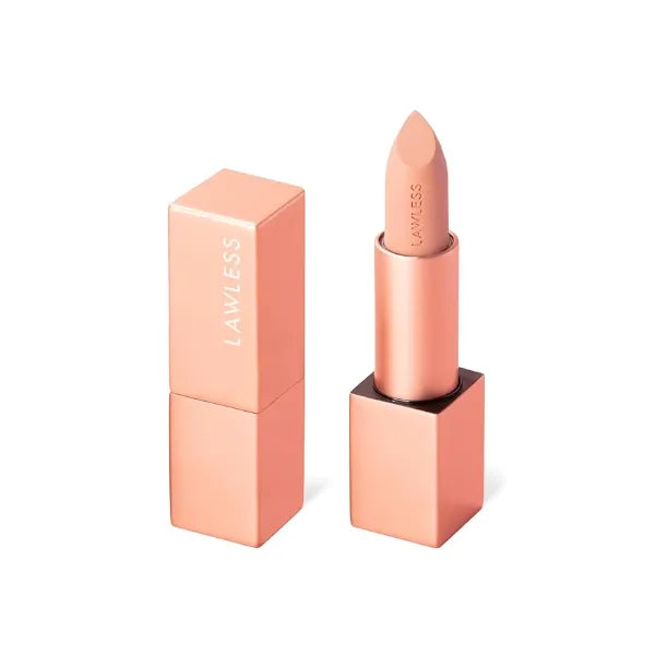 Lawless Women's Forget the Filler Lip Plumping Line Smoothing Satin Cream Lipstick 0.1 Ounce