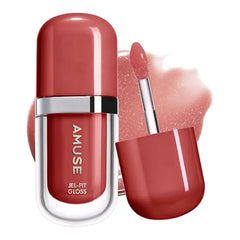 Amuse SEOUL Jel Fit Tinted Lip Gloss, Ultra Shine Plumping Lip Stain, Hydrating Volumizing Lip Tint, Non Sticky, Long Lasting Glossy Finish, K Beauty Makeup High Shine, Buildable Color