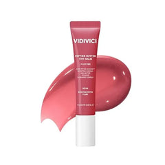 VIDIVICI Peptide Butter Tint Balm 10 Color Variants, Moisturizing Lip Tint with Melting Peptide Complex & Sheer Tinted Glow