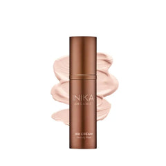 INIKA Organic BB Cream Foundation - Vegan Makeup with Hydrating Prickly Pear, Jojoba, and Pomegranate Seed Oil - Lightweight Glow for Balanced Skin Tone, Beige, 1 fl oz