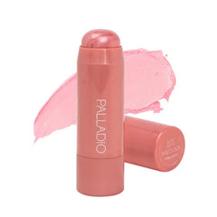 Palladio I'm Blushing 2-in-1 Cheek and Lip Tint, Buildable Lightweight Cream Blush, Sheer Multi Stick Hydrating formula, All day wear, Easy Application, Shimmery, Blends Perfectly onto Skin