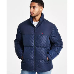 Men's Mixed-Media Puffer Jacket