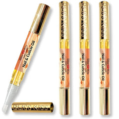 Bliss Kiss Nail Oil Cuticle Pens w/ Vitamin E & Jojoba – Strengthener & Growth Treatment for Brittle, Peeling, Thin Nails (Variety Scents)