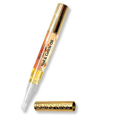 Bliss Kiss Simply Pure Nail & Cuticle Oil Pen – Vitamin E & Jojoba Nail Strengthener for Brittle, Peeling, Thin Nails | Hydrating Nail Growth Serum | Crisp Fragrance (1 Pen)