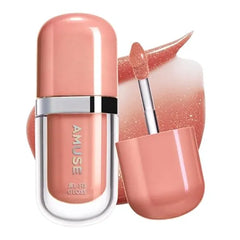 Amuse SEOUL Jel Fit Tinted Lip Gloss, Ultra Shine Plumping Lip Stain, Hydrating Volumizing Lip Tint, Non Sticky, Long Lasting Glossy Finish, K Beauty Makeup High Shine, Buildable Color