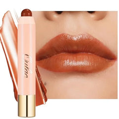 Oulac Moisturizing Lipstick - Hydrating Lipstick Tinted Lip Balm for Dry Lips, Purple Lip Crayon & Blush - Lip Color and Cheeks Makeup