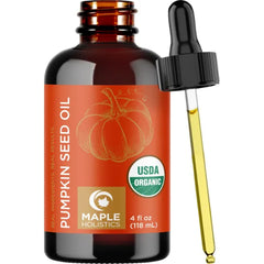 Maple Holistics Oil for Hair Skin & Nails - 100% Pure Organic Oil, Fast Absorbing Hair Body and Face Moisturizer plus Beauty DIYs - 4 Fl Oz