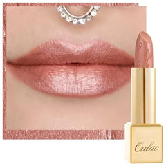 Oulac Lipstick for Women with Metallic 3D Shine Lightweight Hydrating Formula, High Impact Lip Color, Vegan Beauty, Full Coverage Lip Makeup