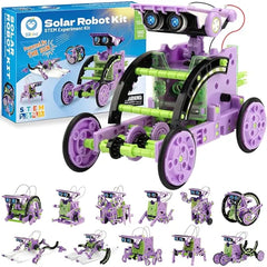 Sillbird 12 in 1 Solar Robot Building Kit STEM Gift for Boys Aged 8-13, DIY Science Educational Robotic Toys for Kids Teens Birthday, Powered by the Sun with 190 Pieces