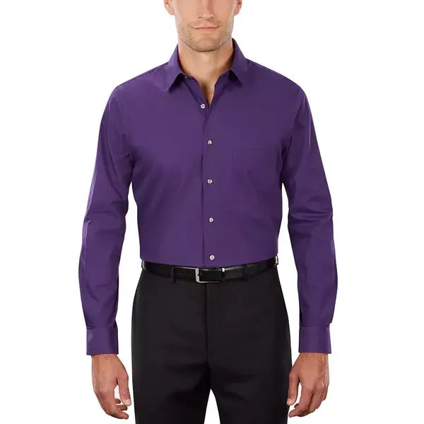Van Heusen Classic-Fit Men's Poplin Dress Shirt with Point Collar