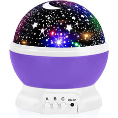 RICTLY Night Light for Kids, Kids Night Light Nebula 360 Degree Rotation 4 LED Bulbs 12 Light Color Star Projector Changing with USB Cable, Romantic Gifts for Men Women Children