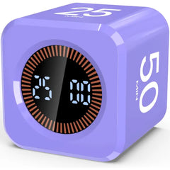 COWVTUJ Pomodoro Timer Cube – Visual Flip Productivity Timer with Presets, Silent & Sound Mode for Study, Work, Kids & ADHD Support