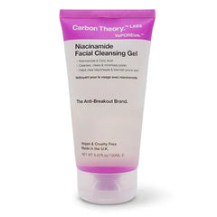 Carbon Theory Face Cleansing Gel 150ml – Target Solution Facial Wash for Acne-Prone, Oily, Bumpy, and Dull Skin, Anti-Breakout, Niacinamide, Salicylic Acid, Vitamin C & Caffeine