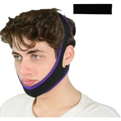 ADRUITE Anti Snoring Chin Strap – Breathable Adjustable Jaw Support Sleep Strap for Men & Women