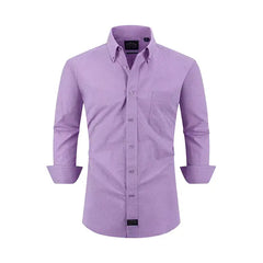 Eagle Stretch Collar Gingham Poplin Shirt