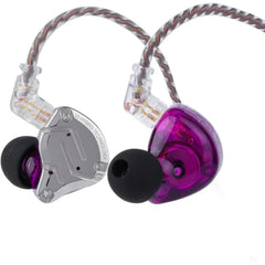 Linsoul KZ ZS10 Pro, 4BA+1DD 5 Driver in Ear Monitor, HiFi Wired Earbuds, Gaming Earbuds, Hybrid IEM Earphones with Stainless Steel Faceplate, Detachable Cable for Musician(Without Mic)