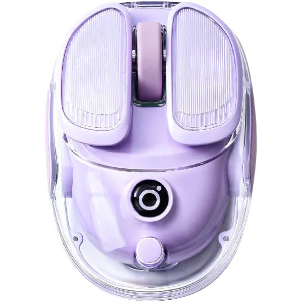 MIKIBY Q9 Wireless Mouse – Dual Mode Bluetooth & 2.4GHz, Rechargeable Silent Click, 4800 DPI with RGB Lighting, Compatible with Windows, Mac, Android & iOS